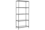 Ryandale Antique Pewter Finish Bookcase -  Ashley - Luna Furniture