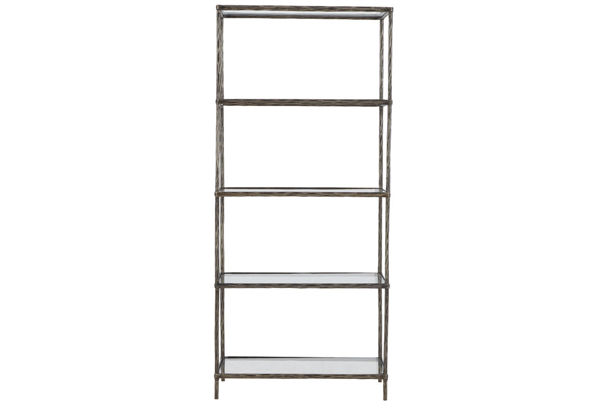 Ryandale Antique Pewter Finish Bookcase -  Ashley - Luna Furniture