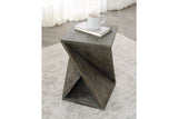 Zalemont Distressed Gray Accent Table from Ashley - Luna Furniture