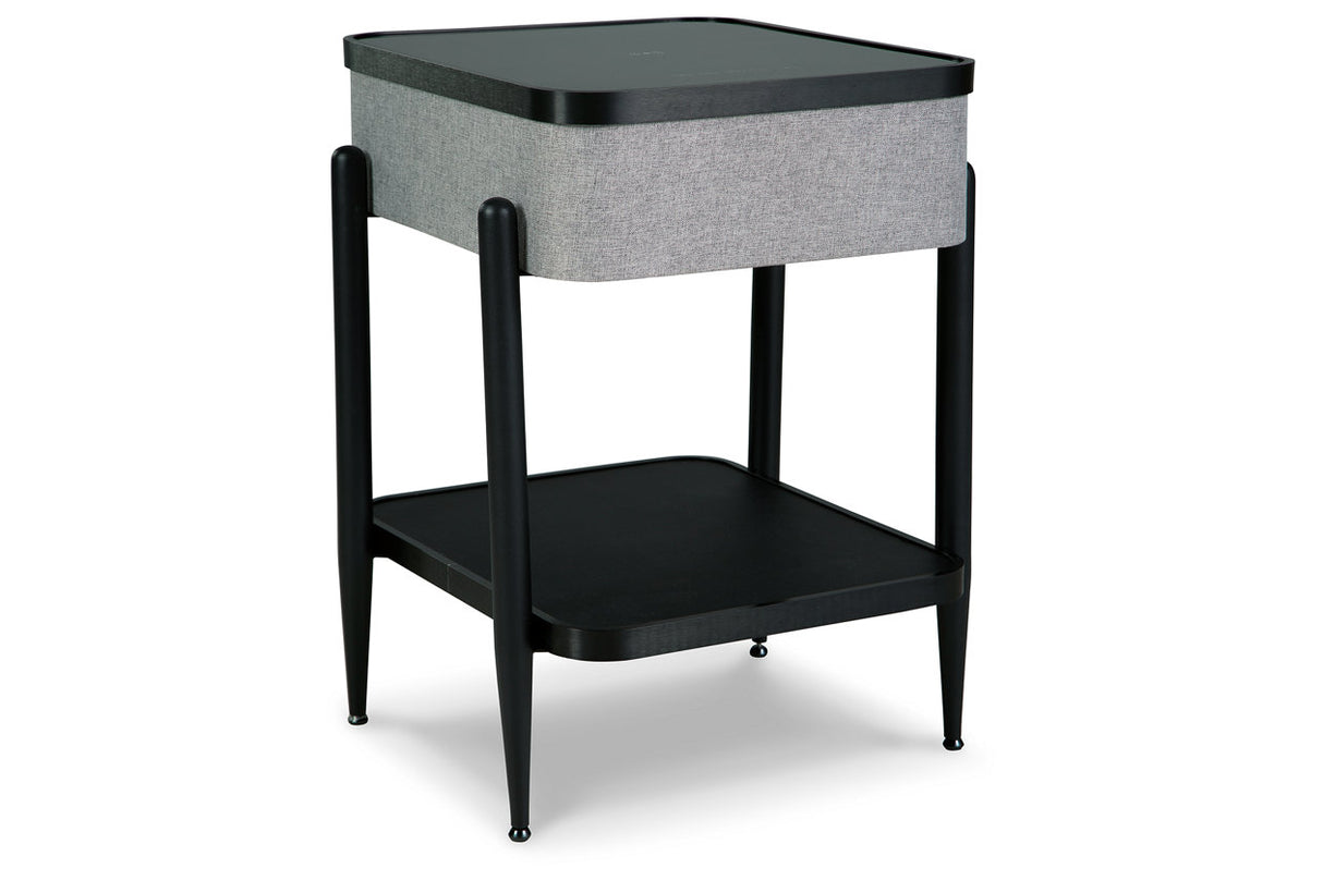 Jorvalee Gray/Black Accent Table from Ashley - Luna Furniture