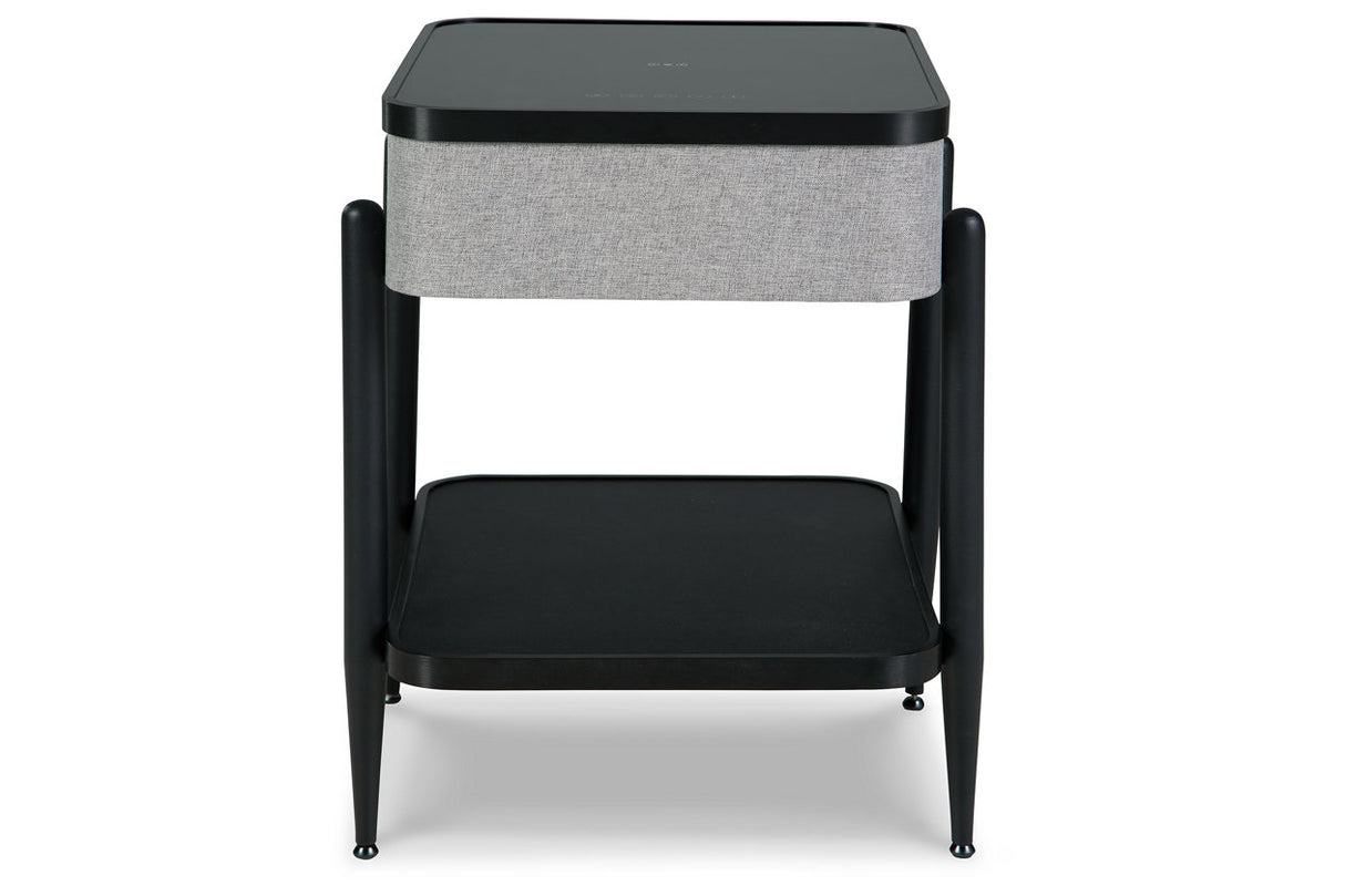 Jorvalee Gray/Black Accent Table -  Ashley - Luna Furniture