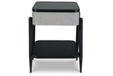 Jorvalee Gray/Black Accent Table from Ashley - Luna Furniture