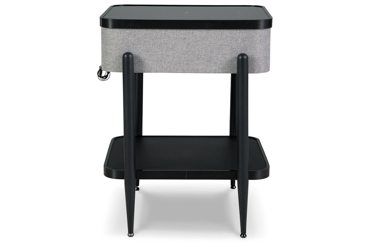 Jorvalee Gray/Black Accent Table -  Ashley - Luna Furniture