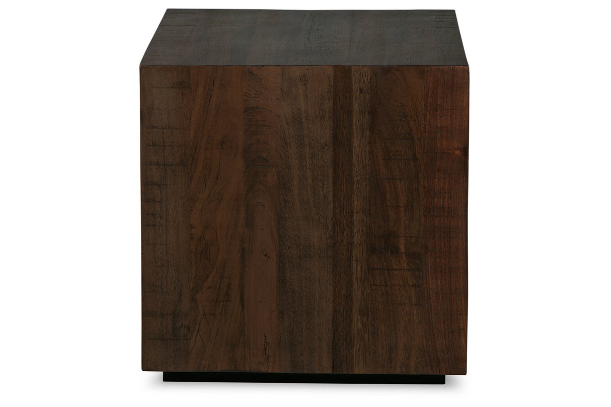 Hensington Brown/Black End Table from Ashley - Luna Furniture