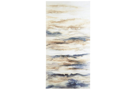 Joely Blue/Tan Wall Art -  - Luna Furniture