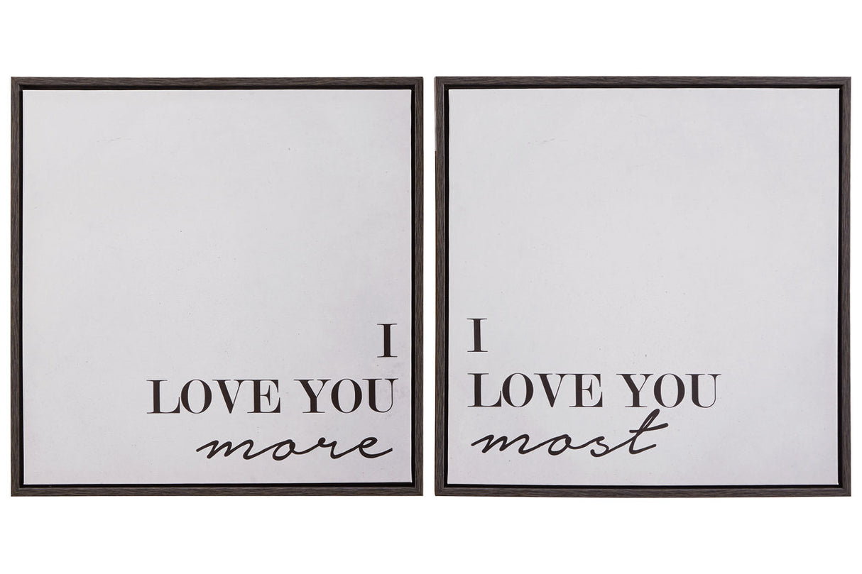 Adline Black/White Wall Art, Set of 2 -  - Luna Furniture