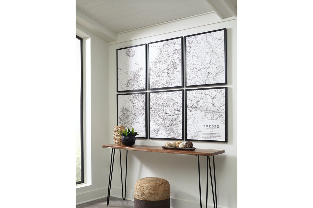 Avanworth Black/White Wall Art from Ashley - Luna Furniture