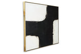 Reighlea Black/White Wall Art -  Ashley - Luna Furniture