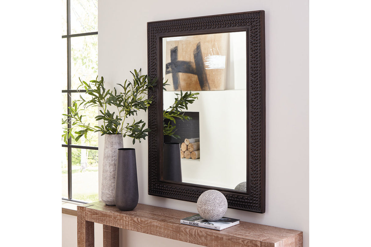 Balintmore Dark Brown Accent Mirror -  Ashley - Luna Furniture