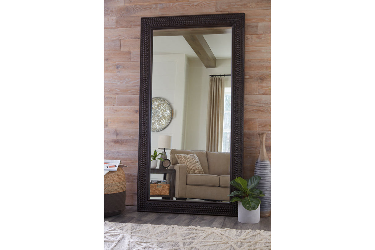 Balintmore Dark Brown Floor Mirror from Ashley - Luna Furniture