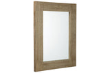 Waltleigh Distressed Brown Accent Mirror from Ashley - Luna Furniture