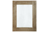 Waltleigh Distressed Brown Accent Mirror from Ashley - Luna Furniture