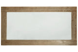 Waltleigh Distressed Brown Floor Mirror from Ashley - Luna Furniture