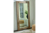 Waltleigh Distressed Brown Floor Mirror from Ashley - Luna Furniture