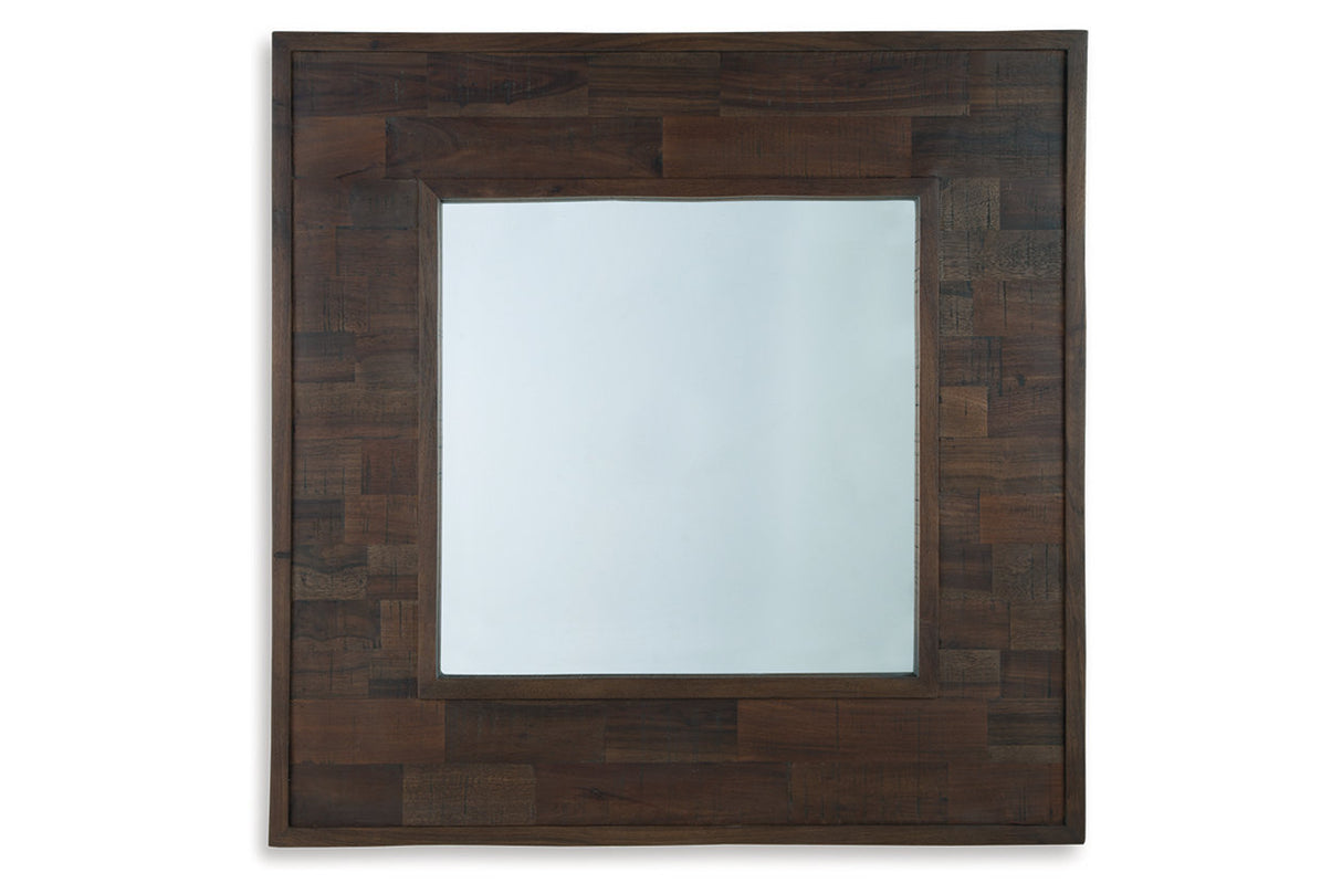 Hensington Brown Accent Mirror -  Ashley - Luna Furniture