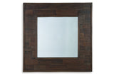 Hensington Brown Accent Mirror -  Ashley - Luna Furniture