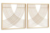 Dalkins Gold Finish Wall Decor -  Ashley - Luna Furniture