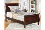 Alisdair Dark Brown Twin Sleigh Bed -  - Luna Furniture