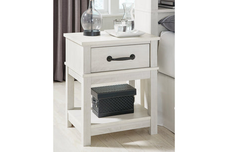 Dorrinson White Nightstand from Ashley - Luna Furniture