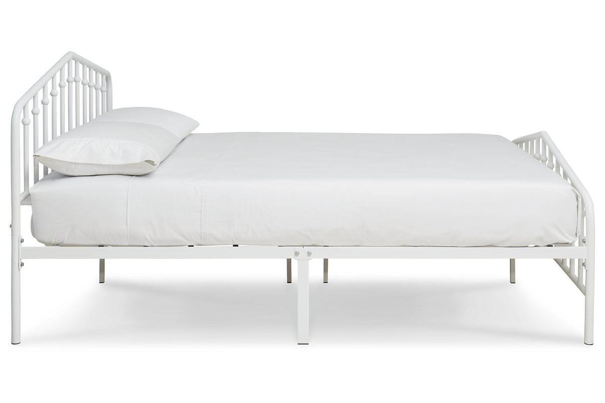 Trentlore White Queen Metal Bed from Ashley - Luna Furniture