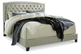 Jerary Gray King Upholstered Bed from Ashley - Luna Furniture