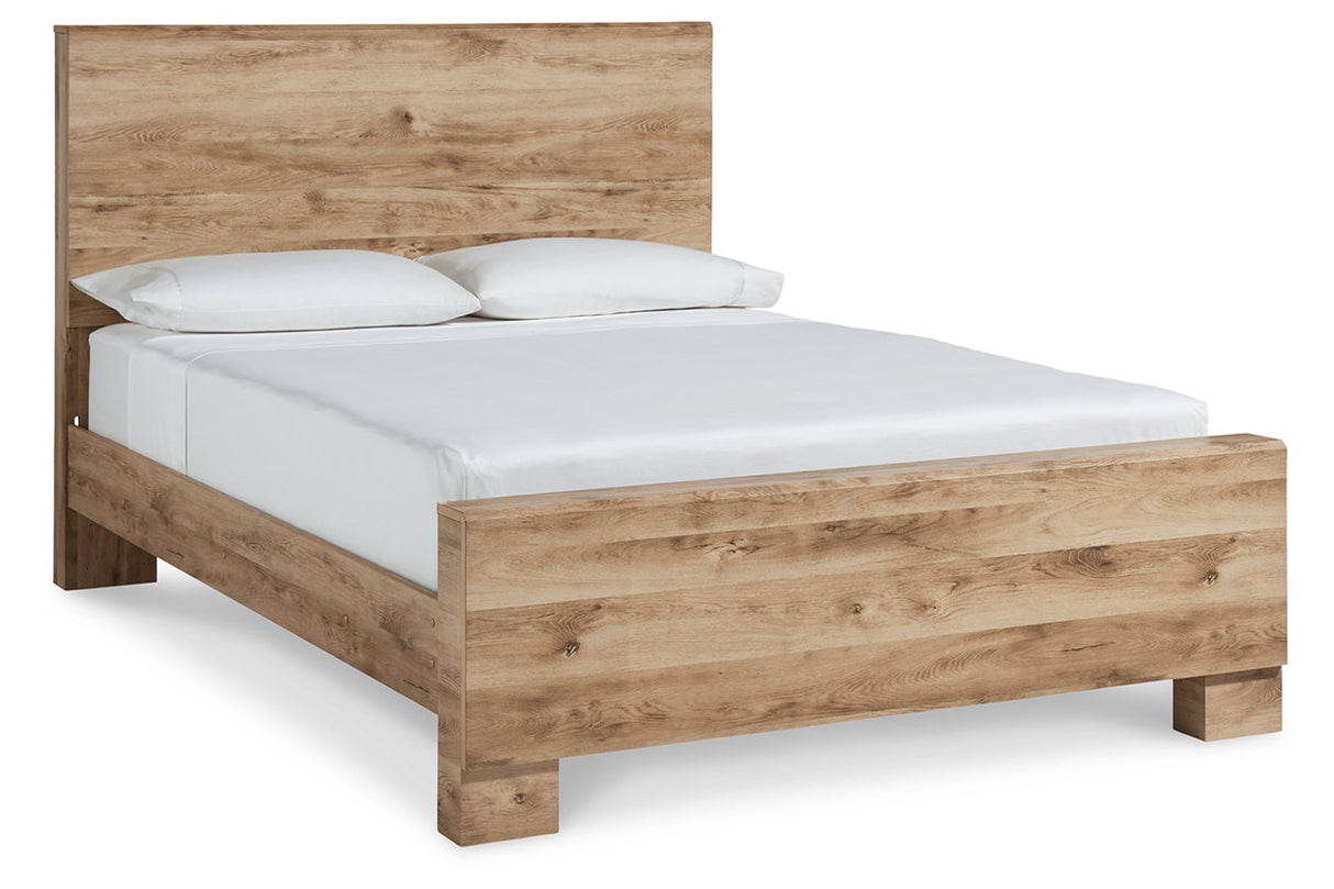 Hyanna Tan Brown Queen Panel Bed -  Ashley - Luna Furniture