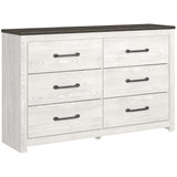 Gerridan White/Gray with Sconces Panel Bedroom Set