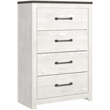 Gerridan White/Gray with Sconces Panel Bedroom Set