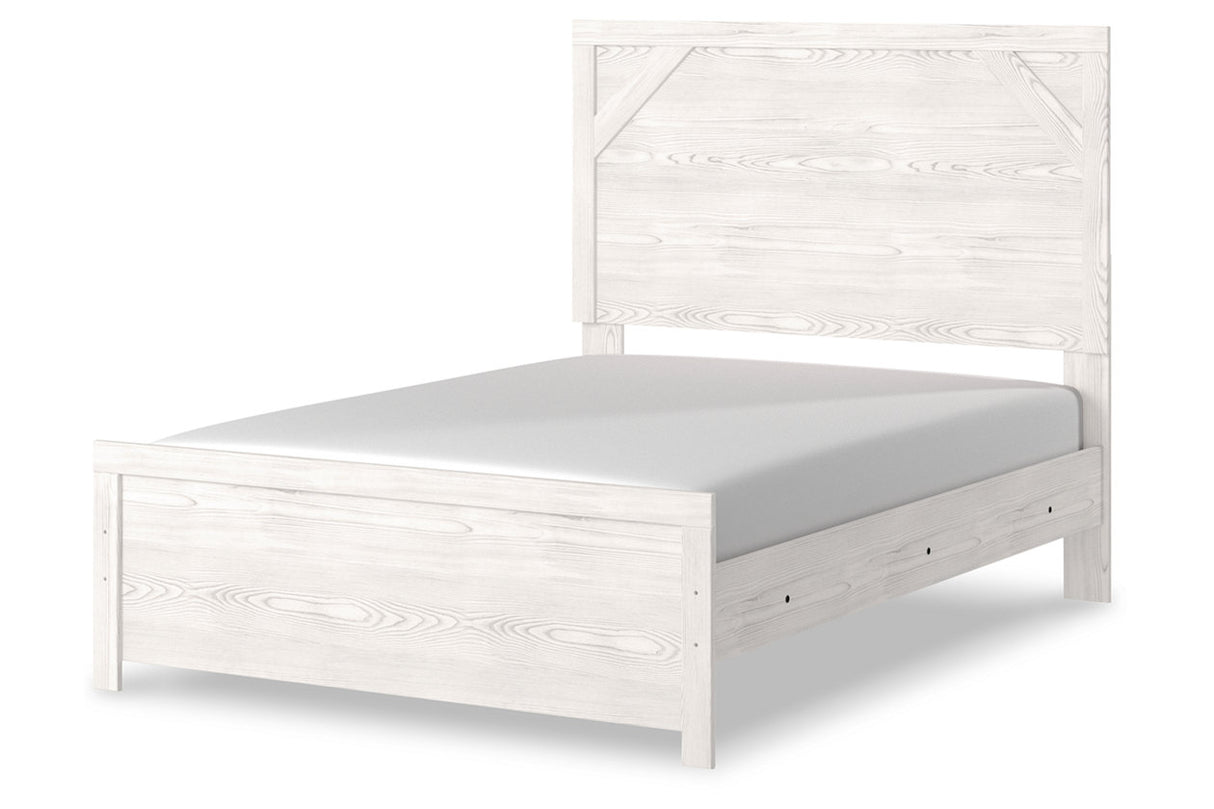 Gerridan White/Gray Full Panel Bed -  - Luna Furniture