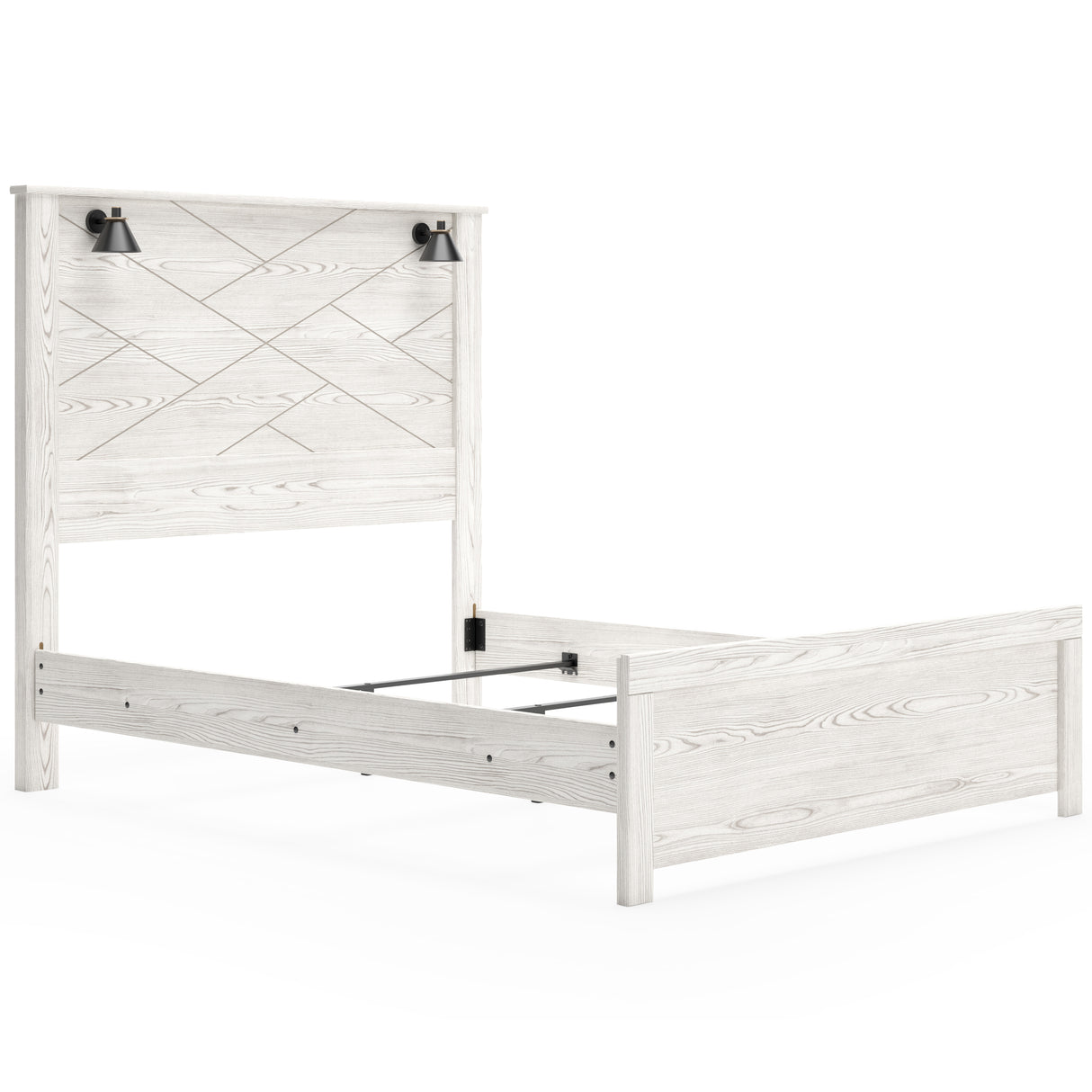 Gerridan White/Gray with Sconces Panel Bedroom Set