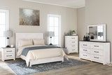 Gerridan White-Gray Panel Bedroom Set - Luna Furniture