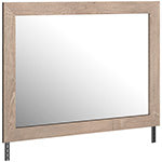 Senniberg Light Brown/White Bedroom Mirror - Luna Furniture