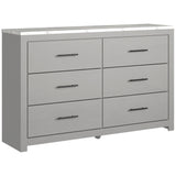 Cottonburg Light Gray/White Lighted Panel Bedroom Set from Ashley - Luna Furniture