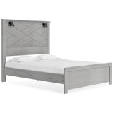 Cottonburg Light Gray/White Lighted Panel Bedroom Set from Ashley - Luna Furniture