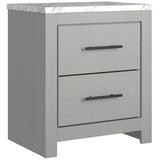 Cottonburg Light Gray/White Lighted Panel Bedroom Set from Ashley - Luna Furniture