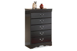 Huey Vineyard Black Chest of Drawers -  - Luna Furniture