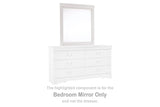 Anarasia White Bedroom Mirror (Mirror Only) -  - Luna Furniture