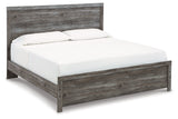 Bronyan Dark Gray King Panel Bed -  Ashley - Luna Furniture