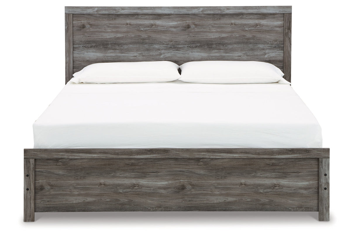 Bronyan Dark Gray King Panel Bed -  Ashley - Luna Furniture