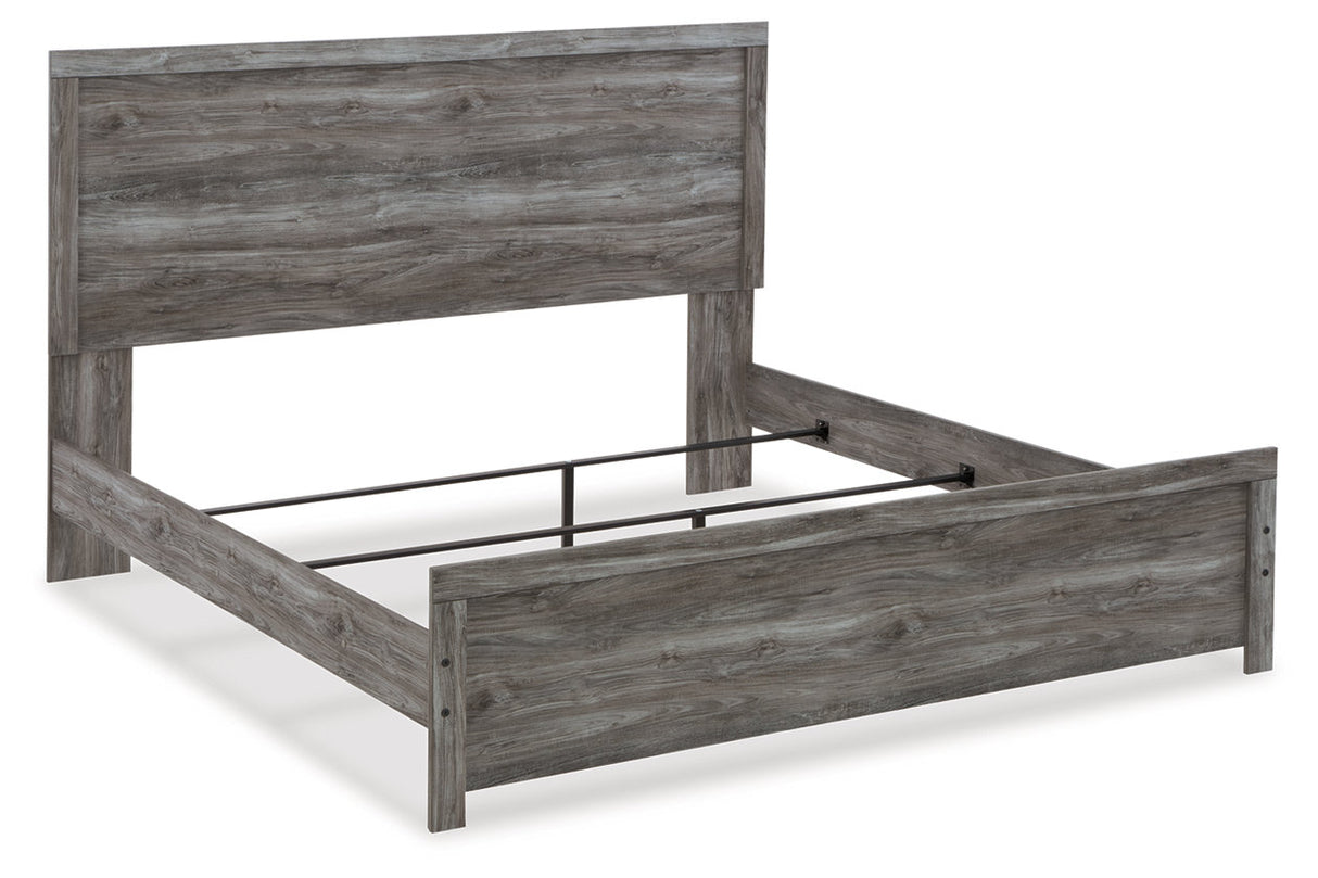 Bronyan Dark Gray King Panel Bed -  Ashley - Luna Furniture