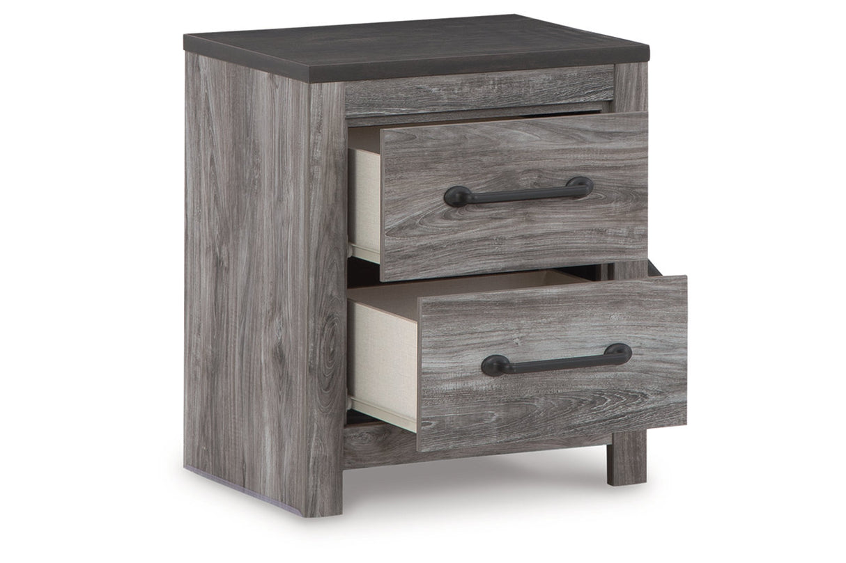 Bronyan Dark Gray Nightstand -  Ashley - Luna Furniture