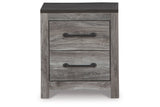 Bronyan Dark Gray Nightstand -  Ashley - Luna Furniture