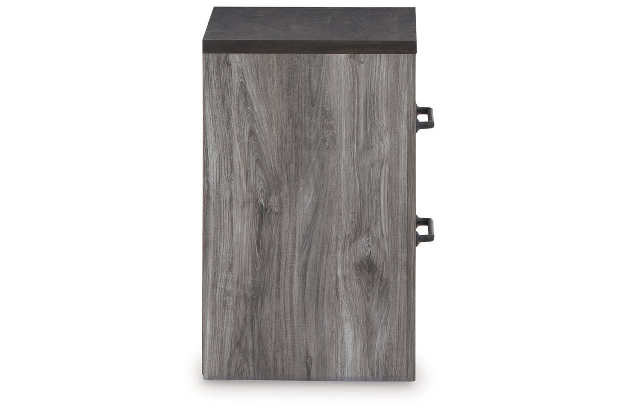 Bronyan Dark Gray Nightstand -  Ashley - Luna Furniture