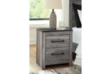 Bronyan Dark Gray Nightstand -  Ashley - Luna Furniture