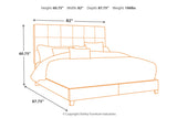 Dolante Gray King Upholstered Bed -  - Luna Furniture