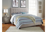 Dolante Beige Queen Upholstered Bed -  - Luna Furniture