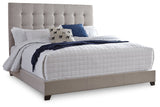 Dolante Beige King Upholstered Bed -  - Luna Furniture