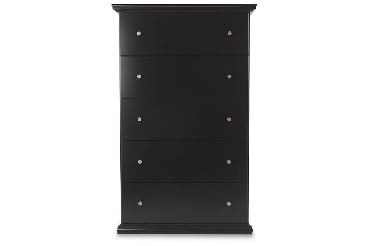 Maribel Black Chest of Drawers -  - Luna Furniture