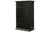 Maribel Black Chest of Drawers -  - Luna Furniture