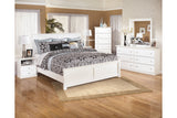 Bostwick Shoals White King Panel Bed -  - Luna Furniture